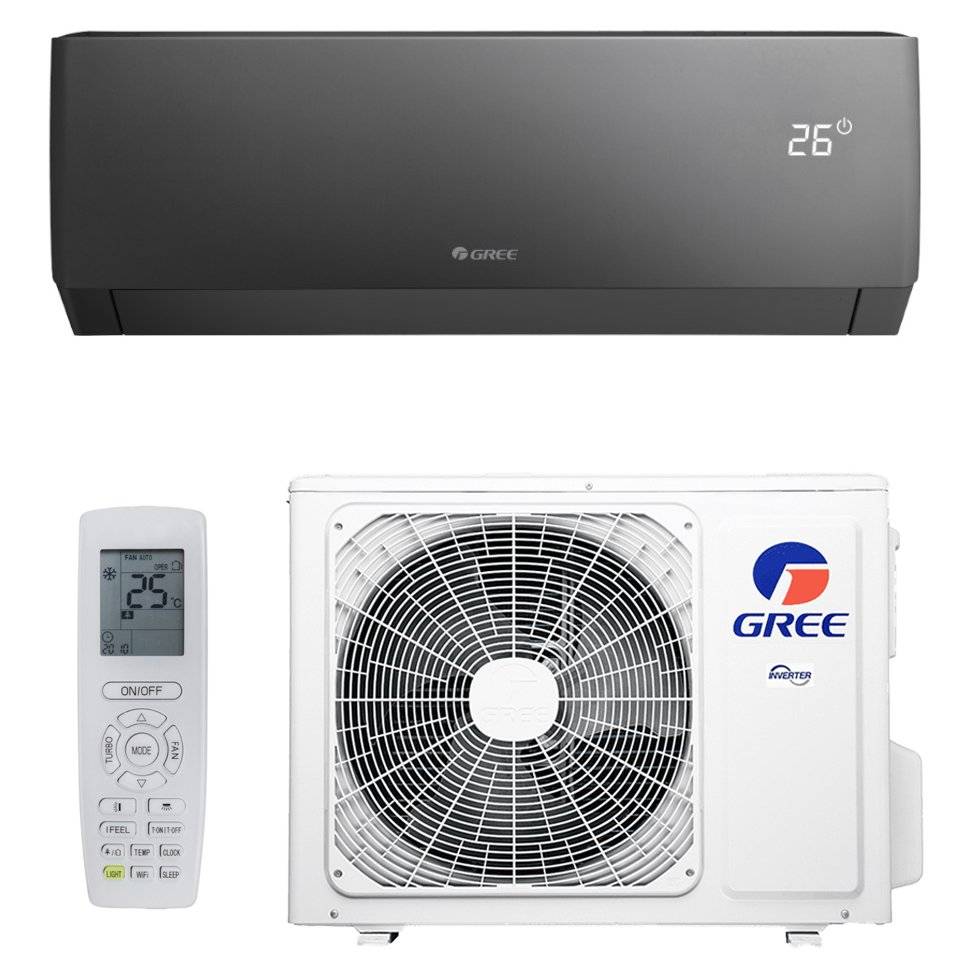 Настенная сплит-система Gree серии PULAR INVERTER R32 ARCTIC BLACK (GWH09AGCXB-K6DNA4F)