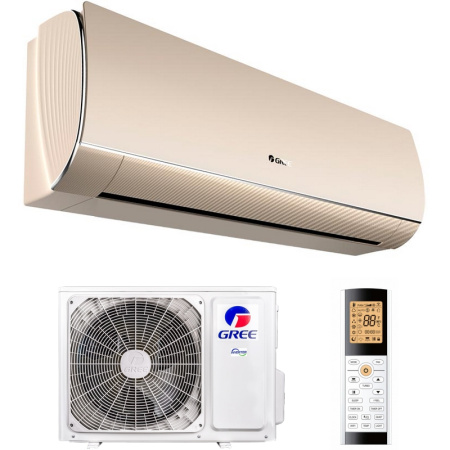 Настенная сплит-система Gree серии LYRA INVERTER R32 CHAMPAGNE (GWH09ACC-K6DNA1F) 