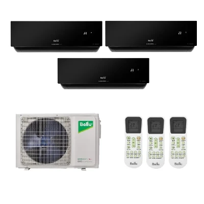 Ballu 20м²+20м²+20м² BA3OI-FM/out-21HN8/EU / BSUI-FM/in-09HN8/EU_BL - 3 шт.