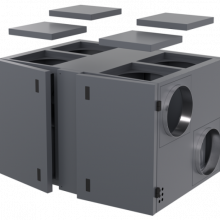Компактная приточно-вытяжная установка серии ZPVR-N 3200 UE EC