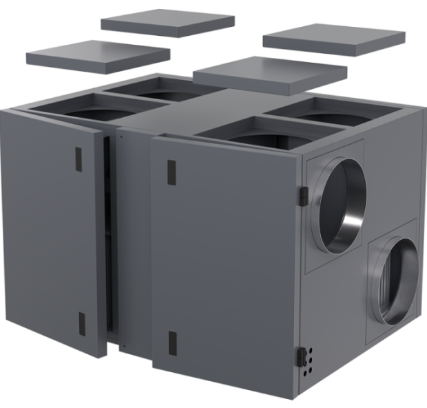 Компактная приточно-вытяжная установка серии ZPVR-N 3200 UE EC