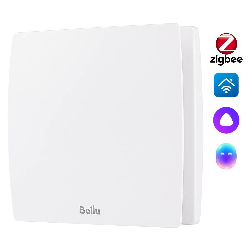 Вентилятор вытяжной Ballu BAF-SL 100 VT с обратным клапаном и таймером